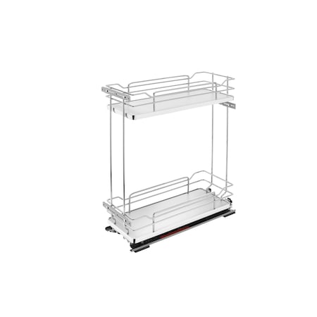 Rev-A-Shelf Steel, Gray, 8.75 in W, 24 in H, 21.69 in D, 21.69 in L, Gray 5322-BCSC-8-GR